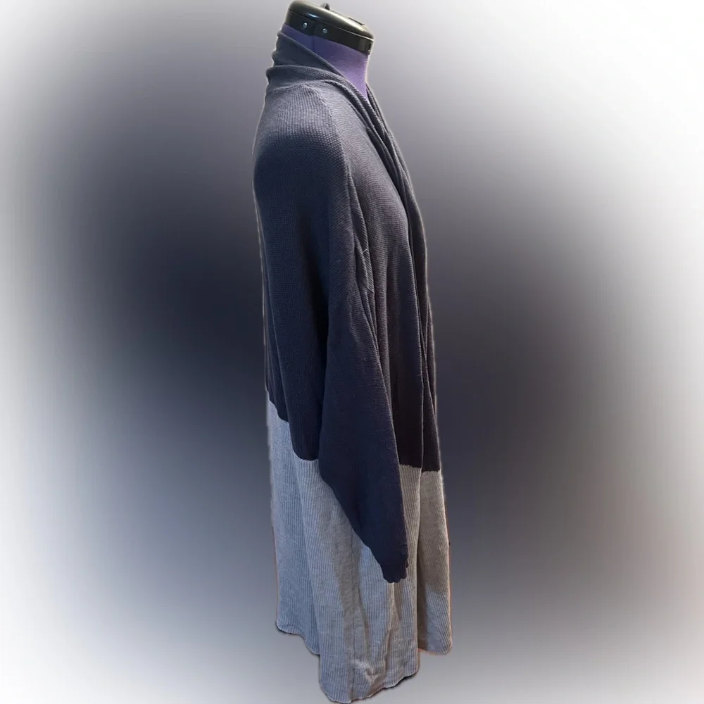 Two Tone Terra & Sky Cardigan Size 4X